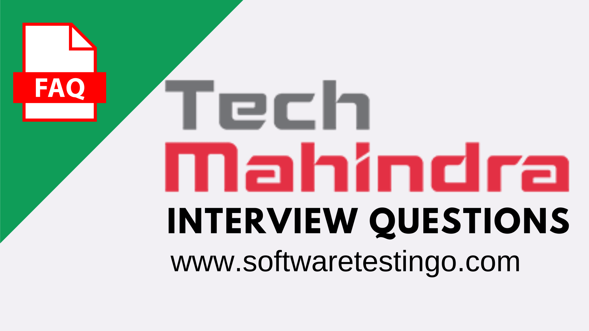 Tech Mahindra Interview Questions`