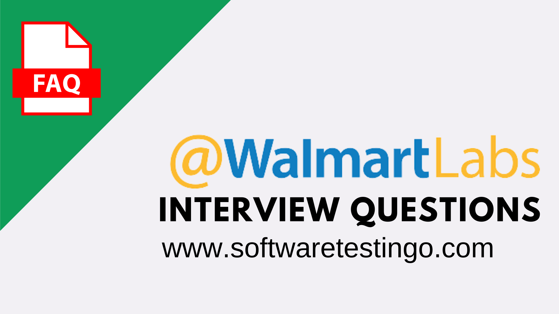 Walmart labs Interview Questions