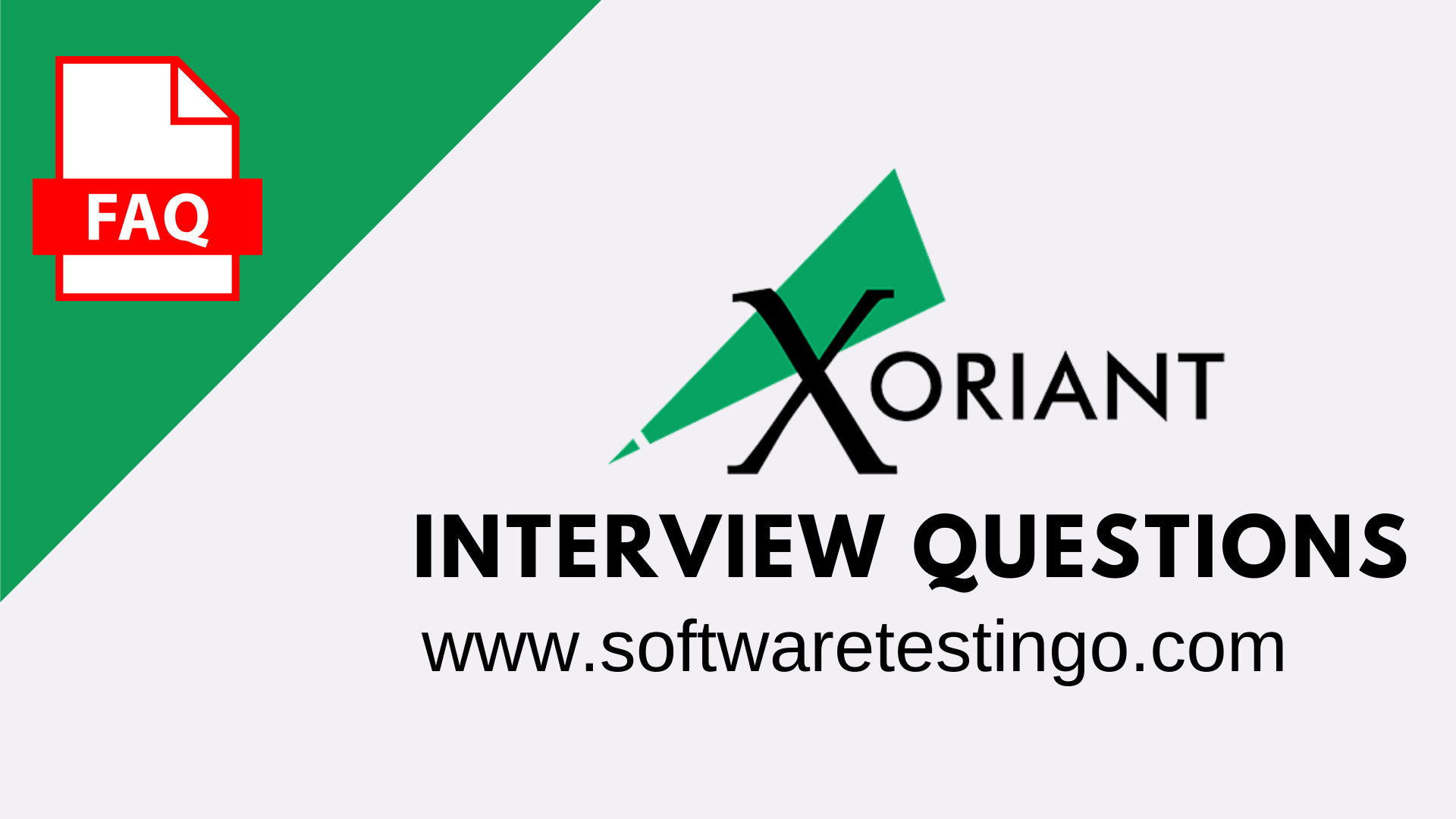Xoriant Interview Questions
