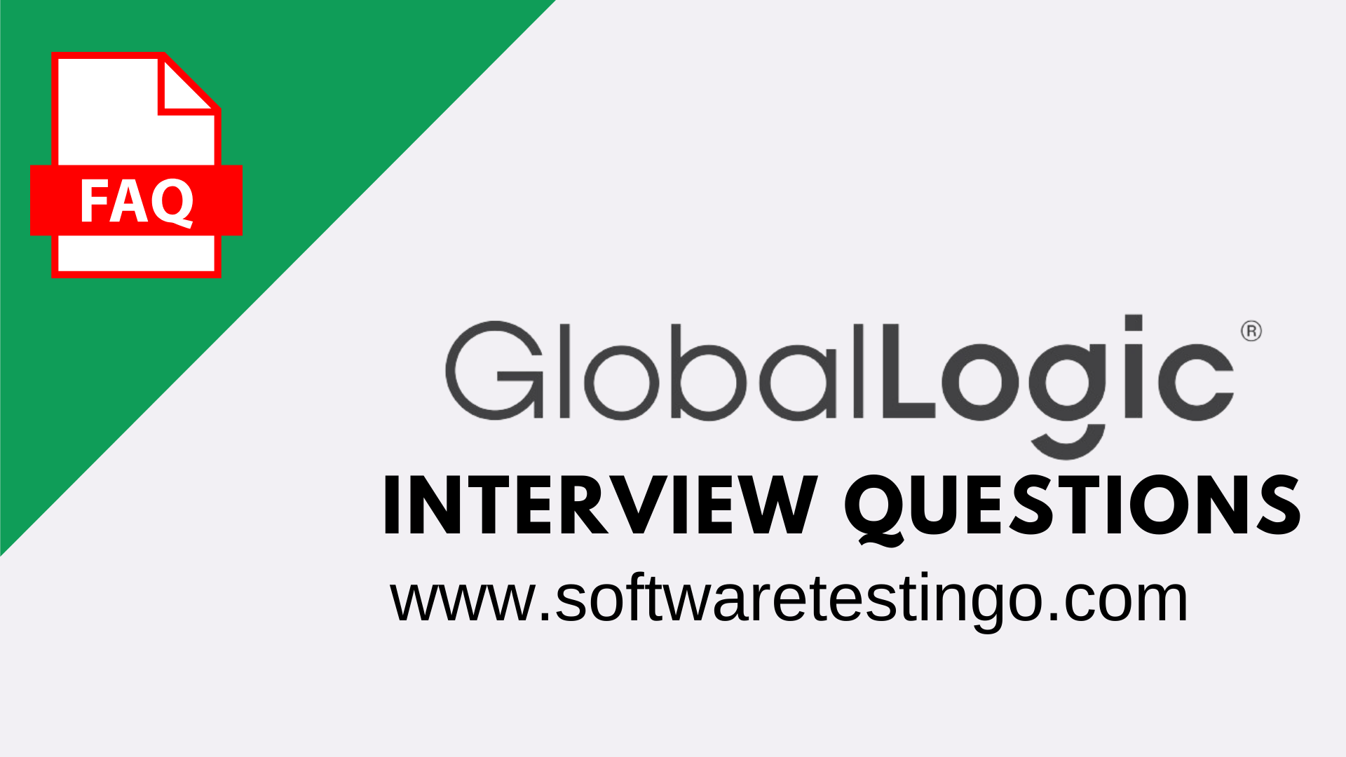 GlobalLogic Java Selenium Interview Questions