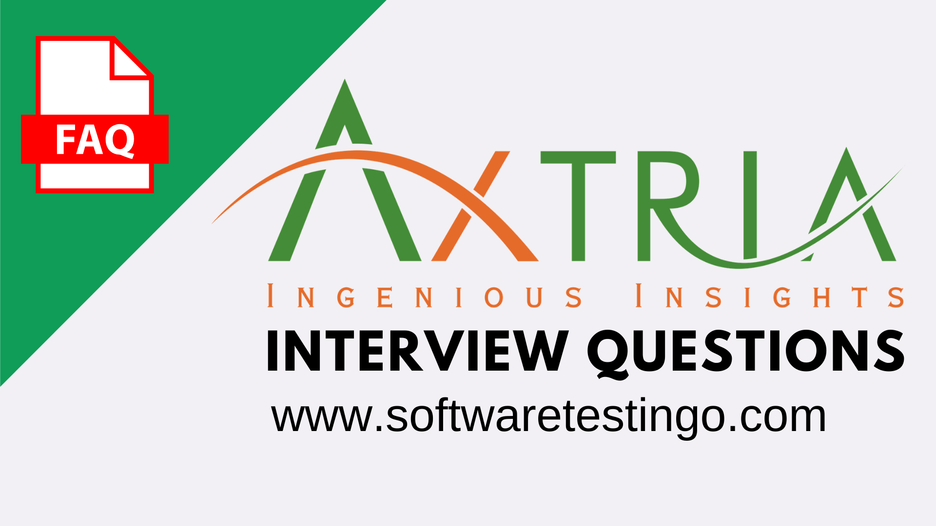 Axtria Interview Questions