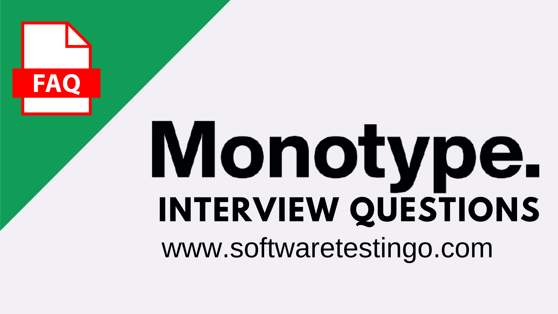 Monotype Interview Questions