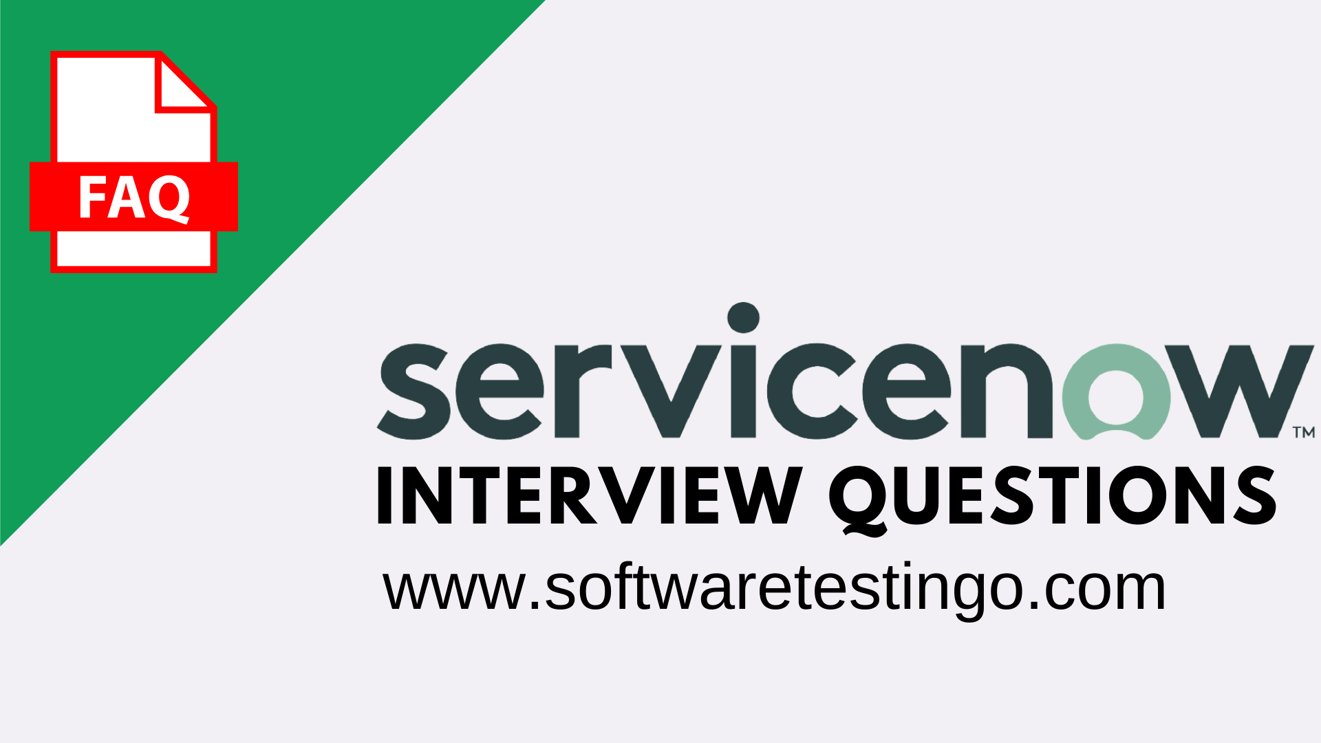 ServiceNow Interview Questions