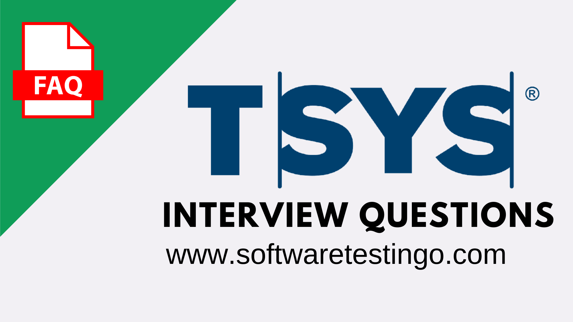 TSYS Interview Questions