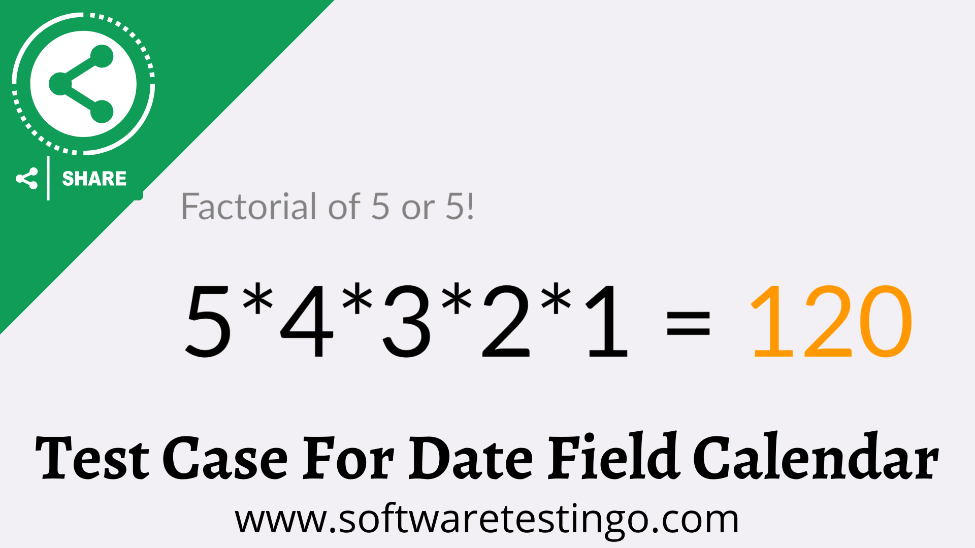 Test Case For Factorial