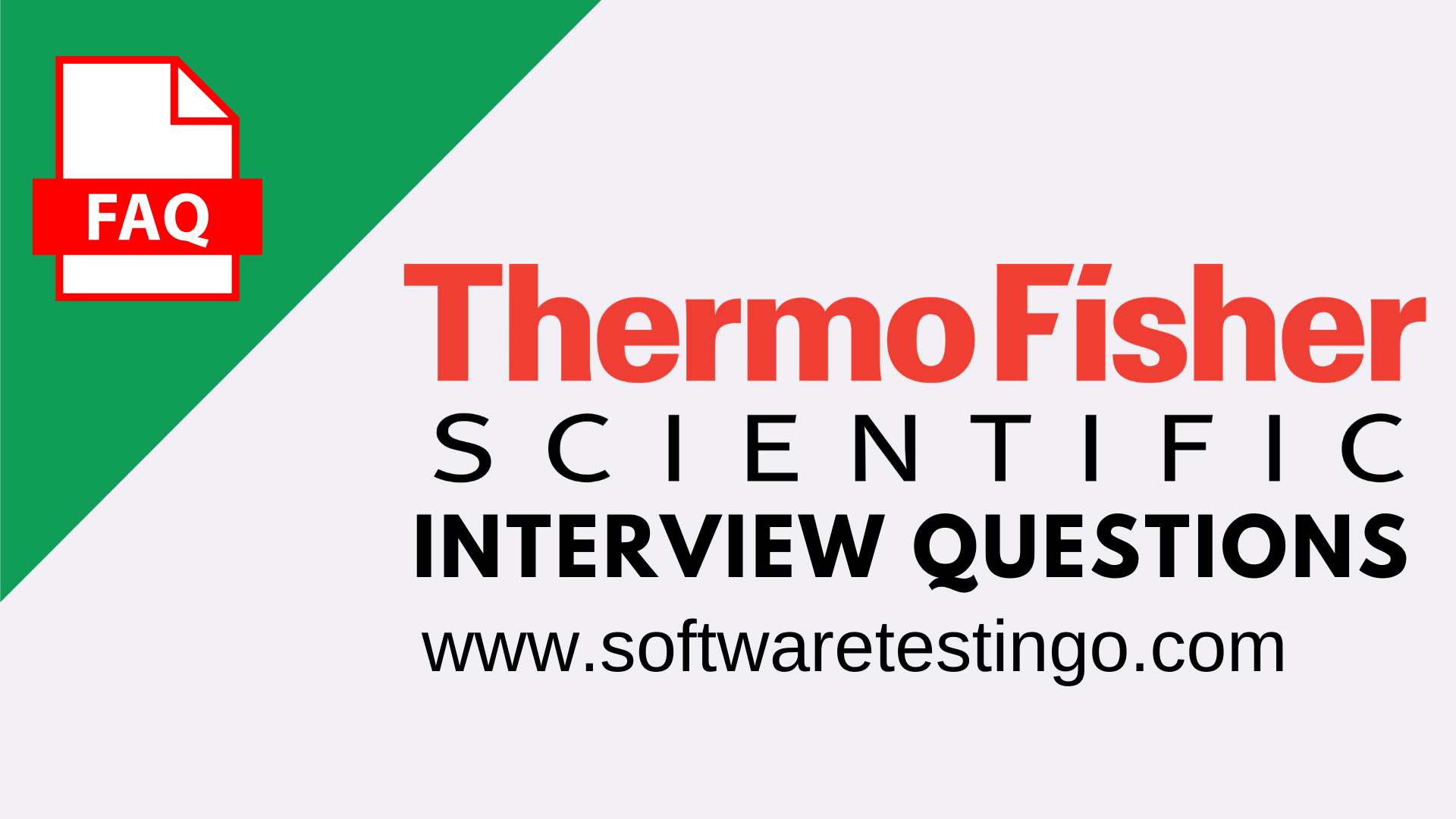 Thermo Fisher Scientific Interview Questions