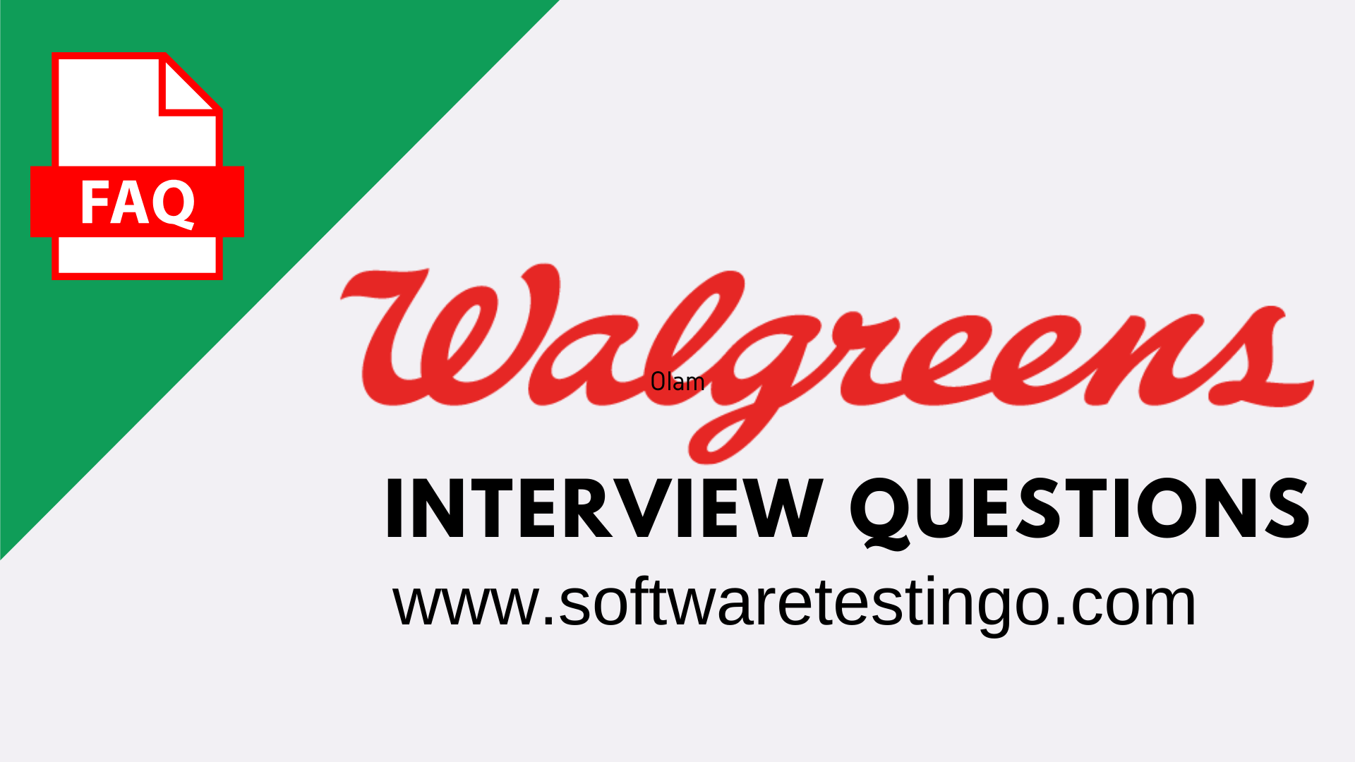 Walgreens APP Jobs Interview Questions Near me Photo 2024