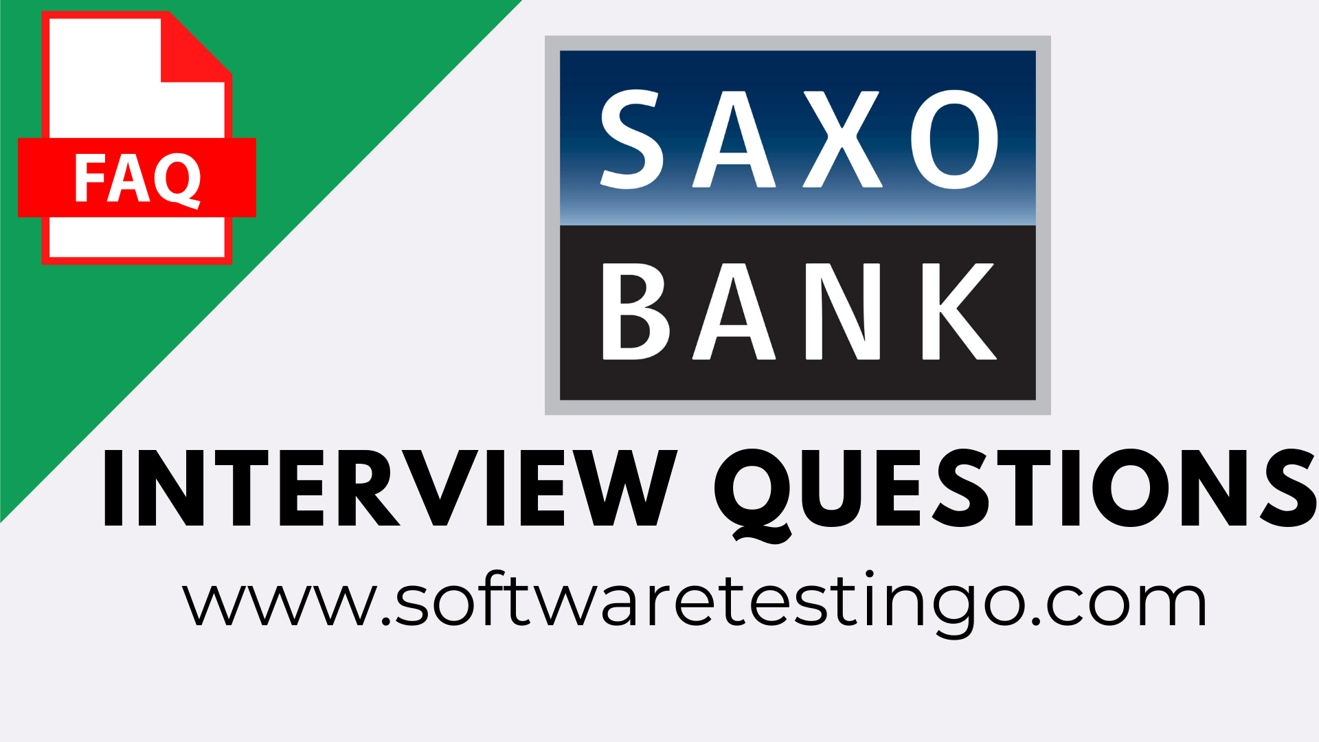 Saxo Bank Interview Questions