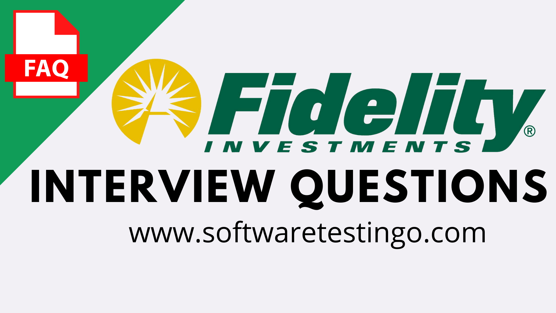 Fidelity Investments Interview Questions 2023 
