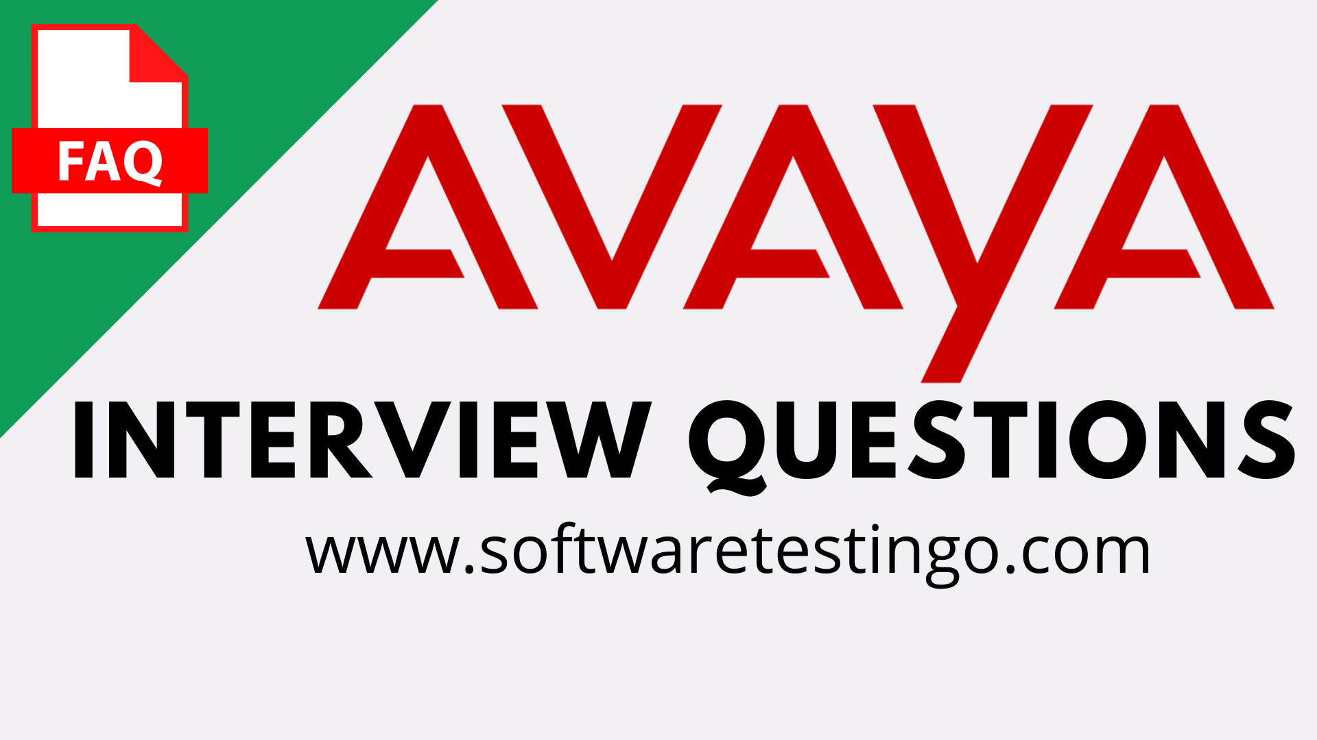 Avaya Interview Questions