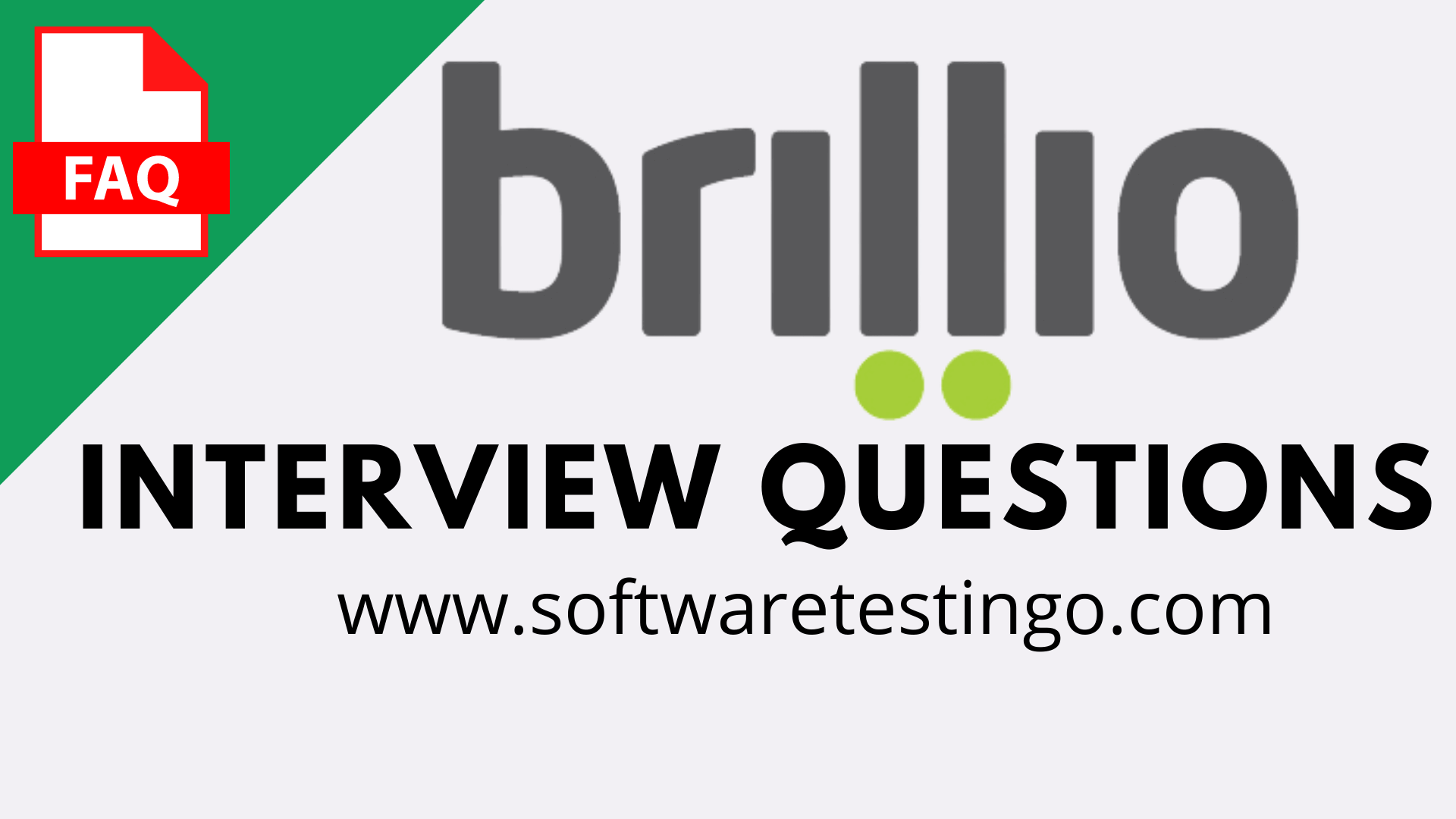 Brillio Technology Interview Questions