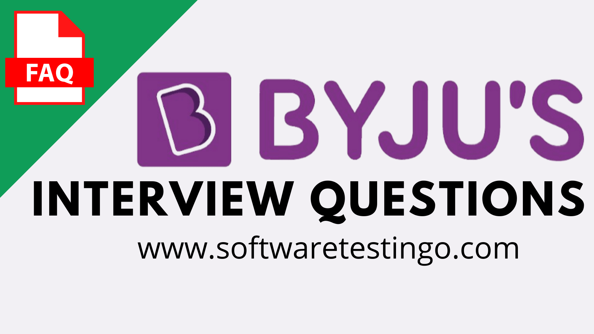 Byju s Futureschool Classes Interview Questions 2024