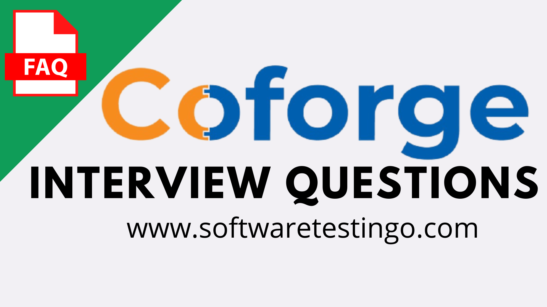 Coforge Interview Questions