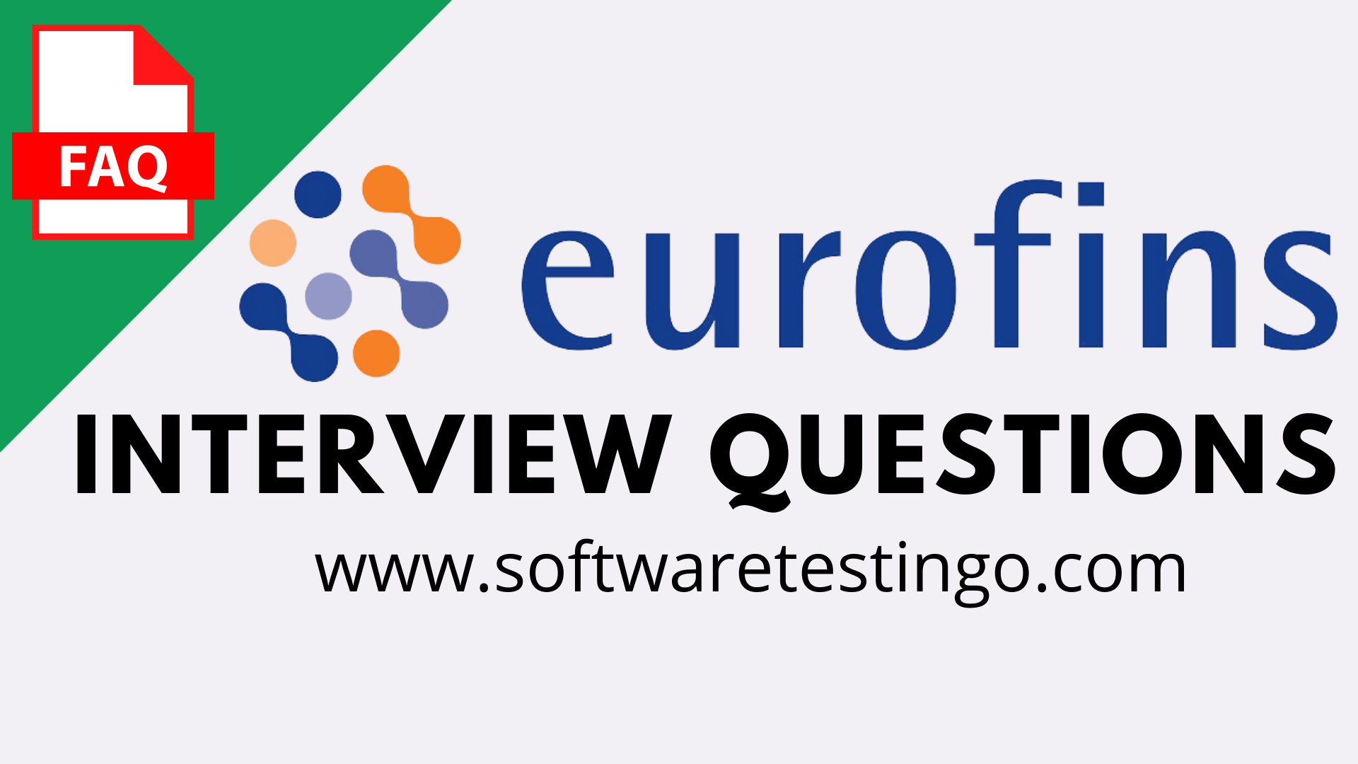 Eurofins IT Solutions Interview Questions