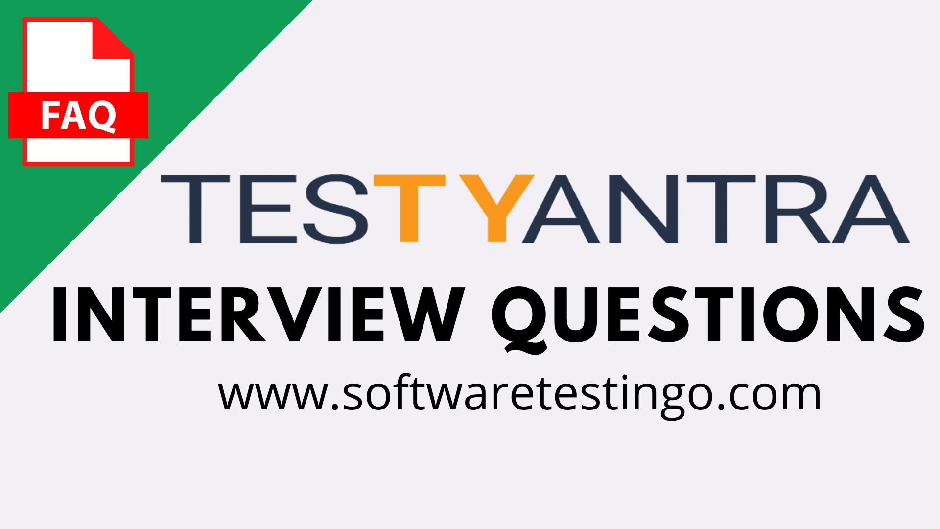 Test Yantra Software Solutions Interview Questions