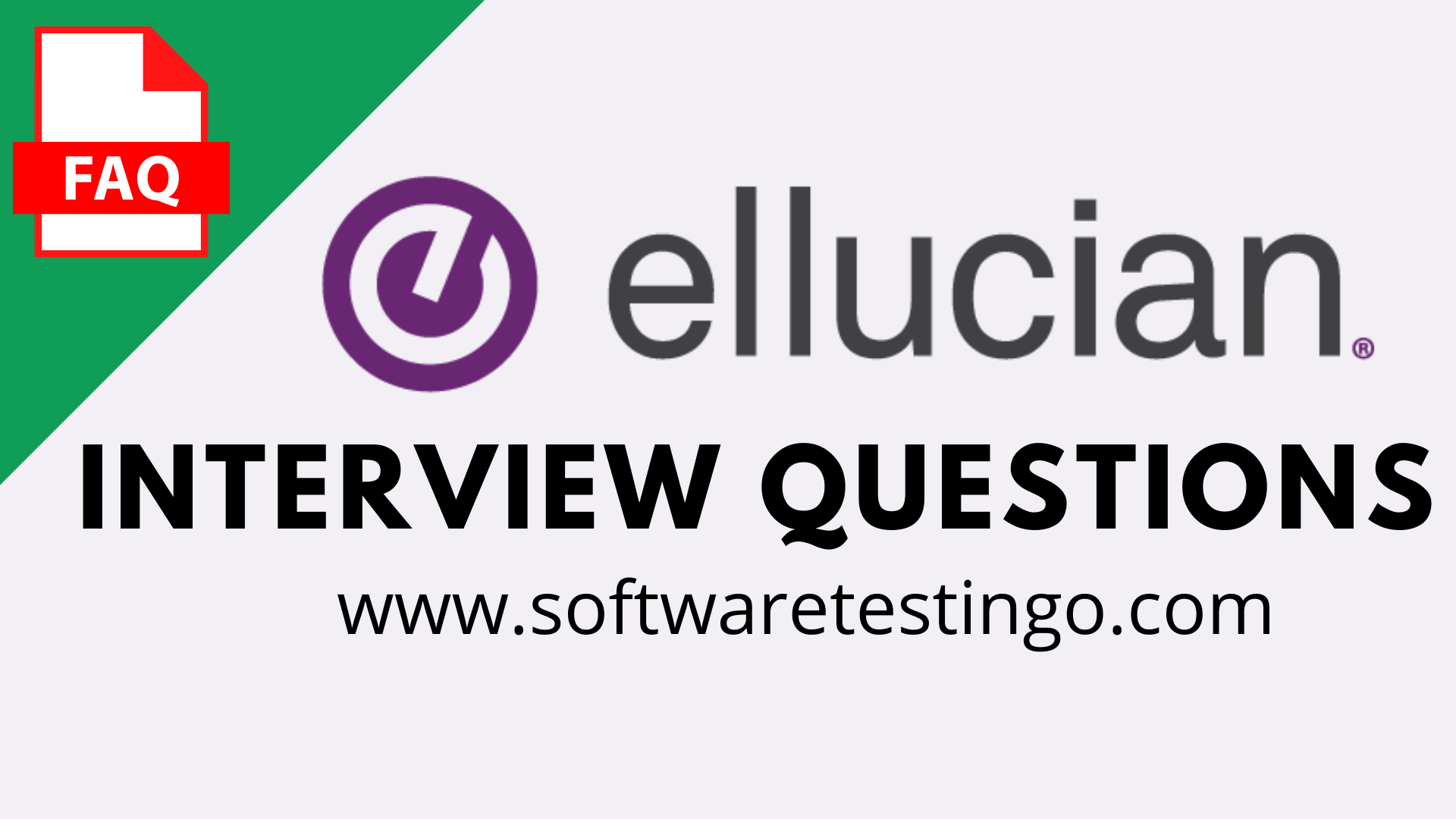 Ellucian Interview Questions
