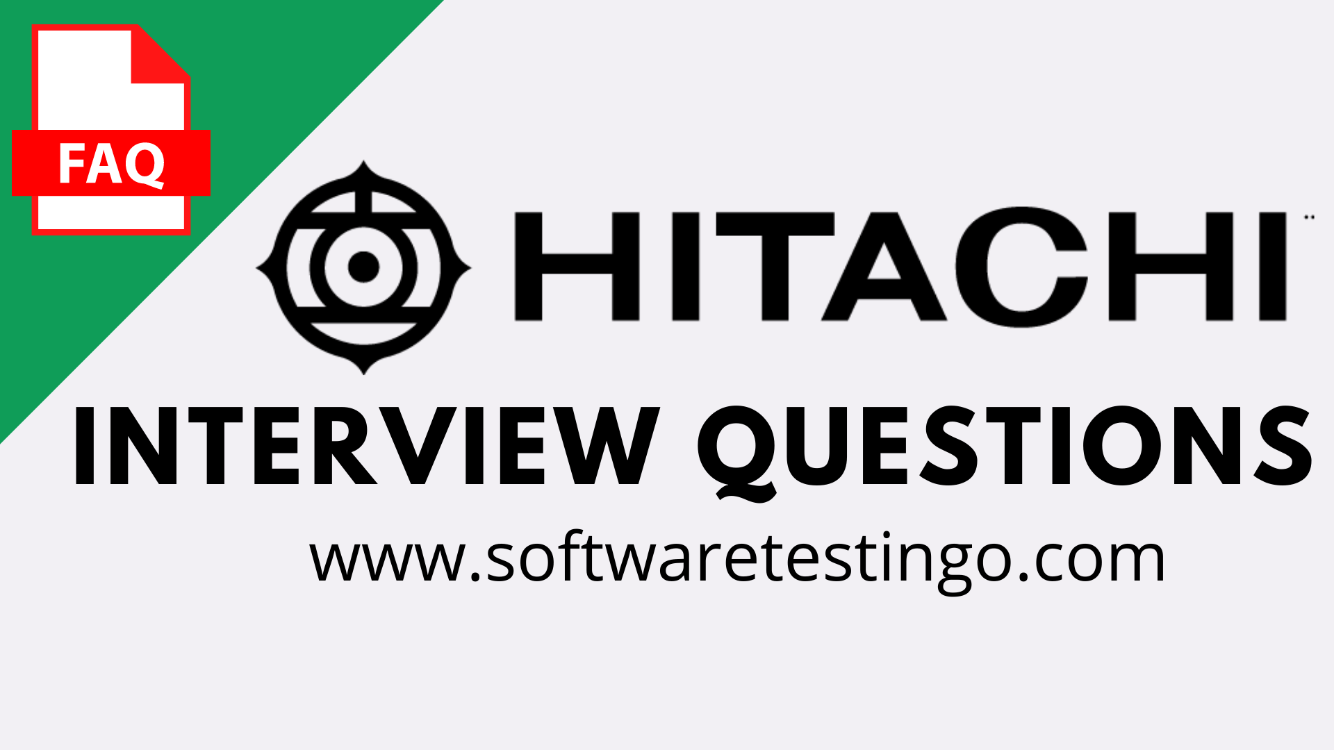 Hitachi Vantara Interview Questions