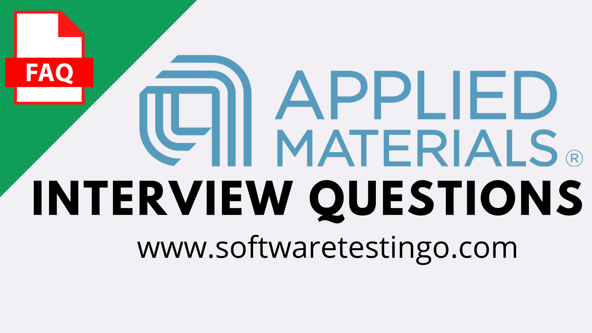 Applied Materials Interview Questions
