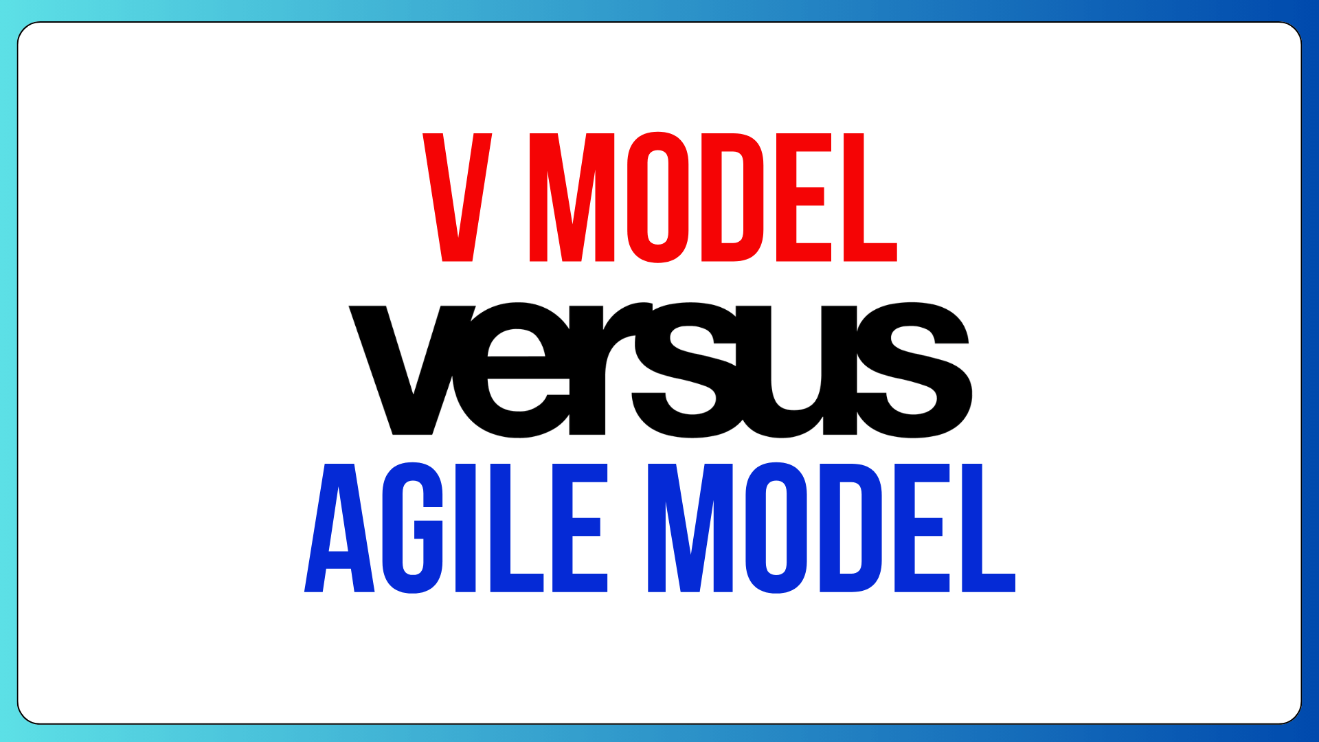 Difference Between Agile Model and V Model Methodology 2024