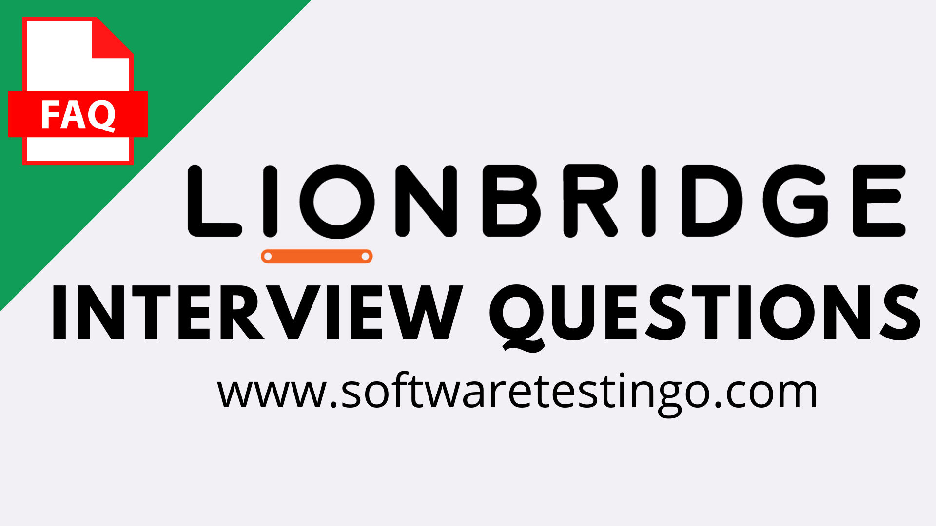 Lionbridge Interview Questions