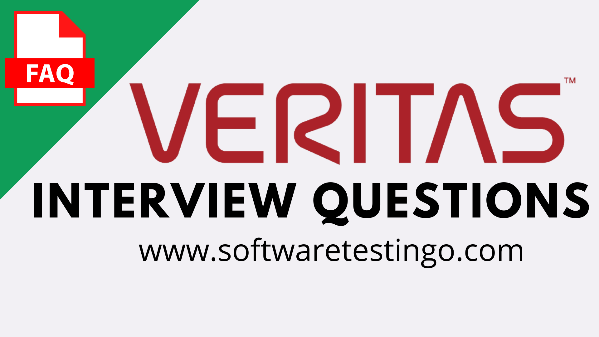 Veritas Technologies Interview Questions