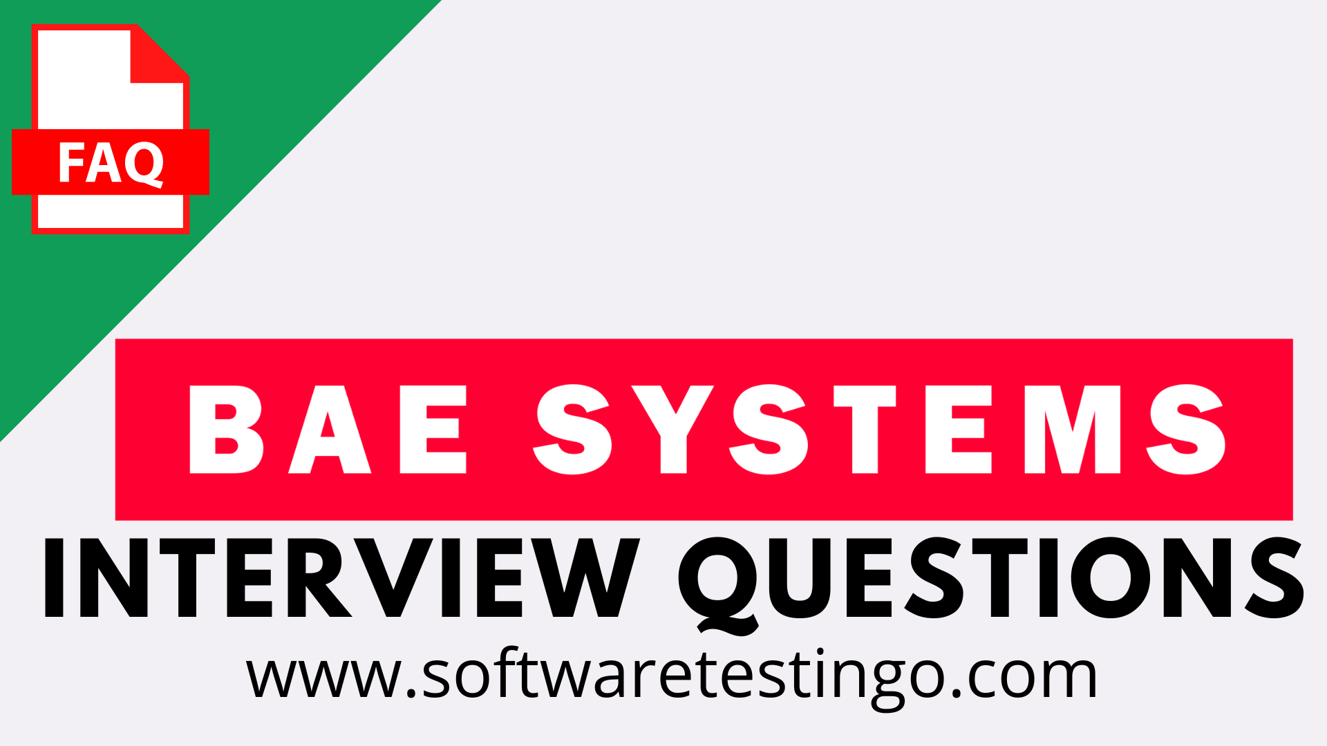 BAE Systems Interview Questions