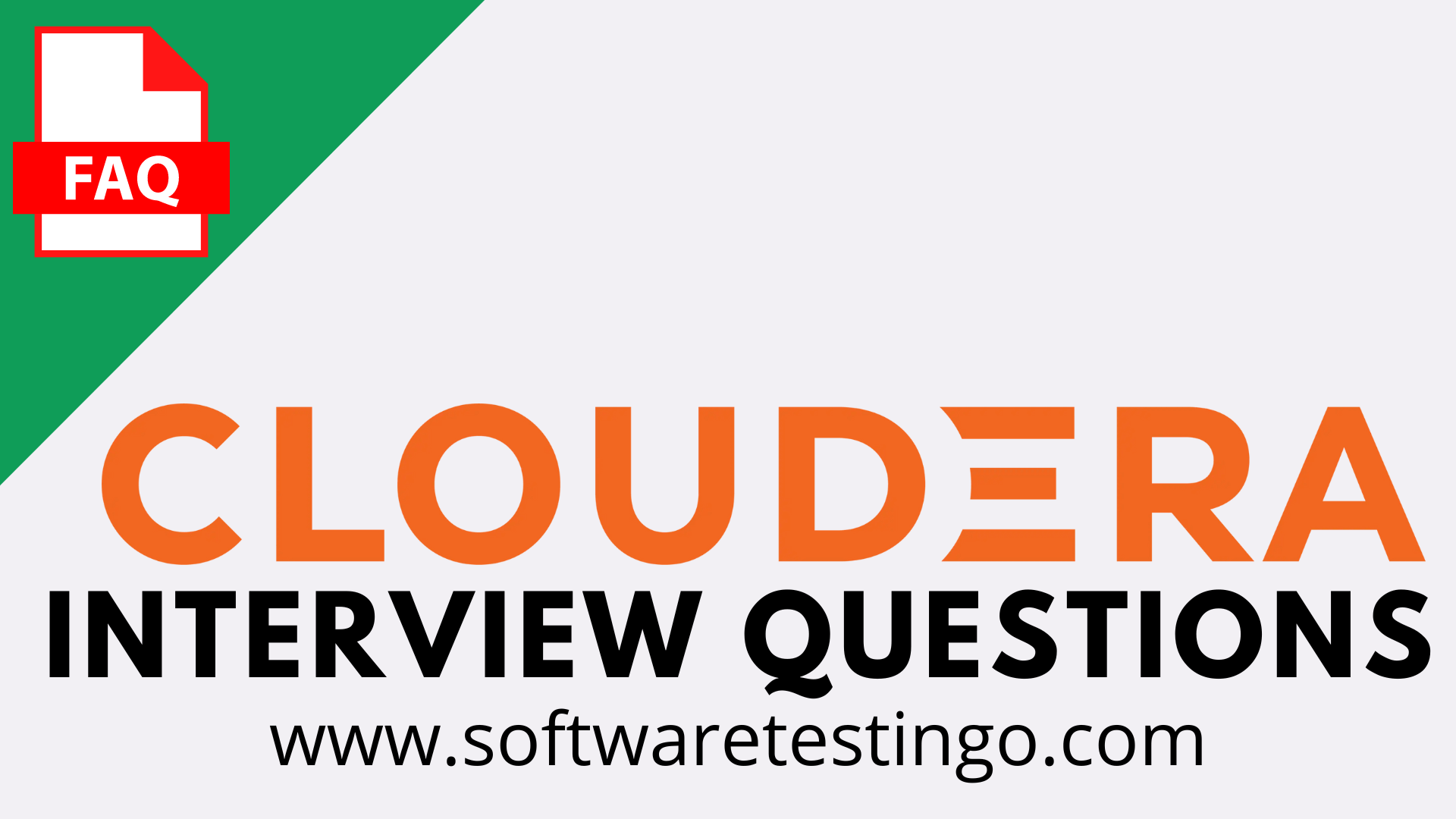 Cloudera Interview Questions
