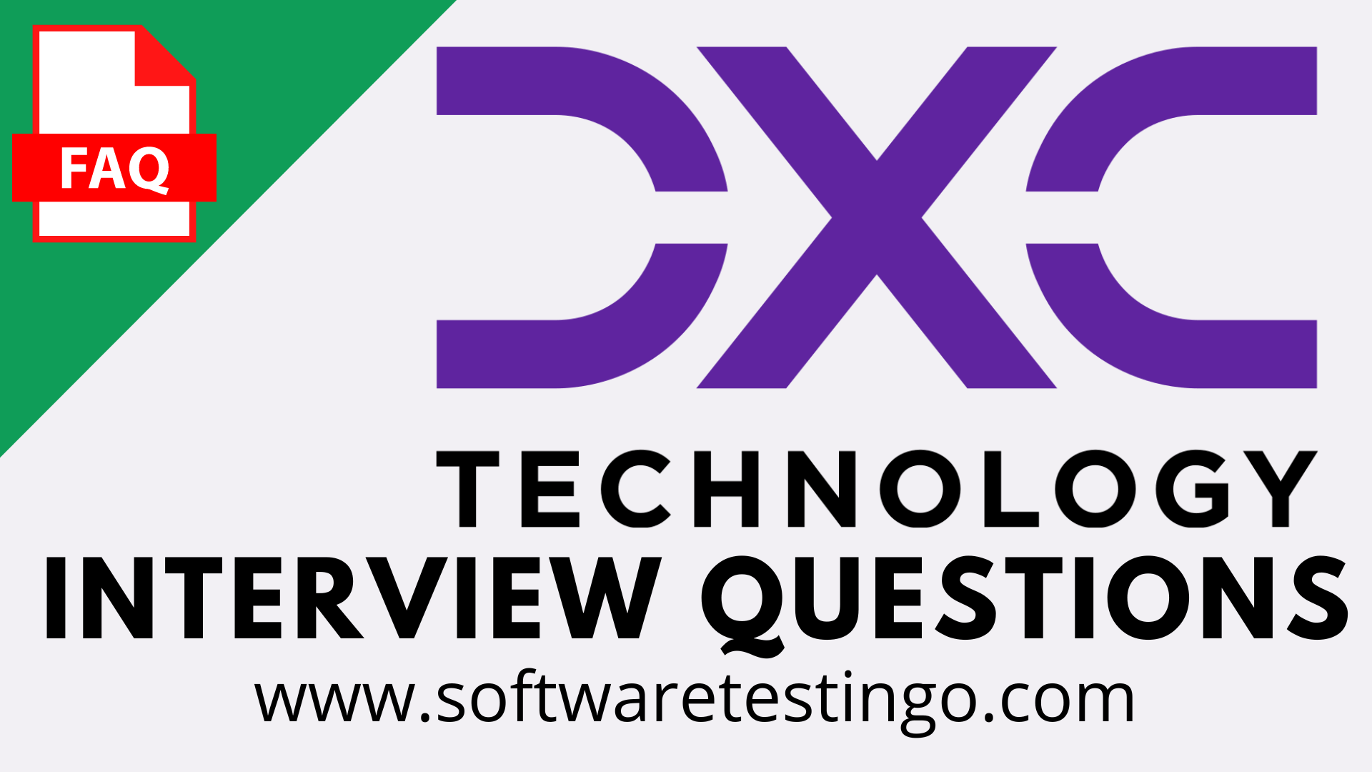 DXC Technology Interview Questions