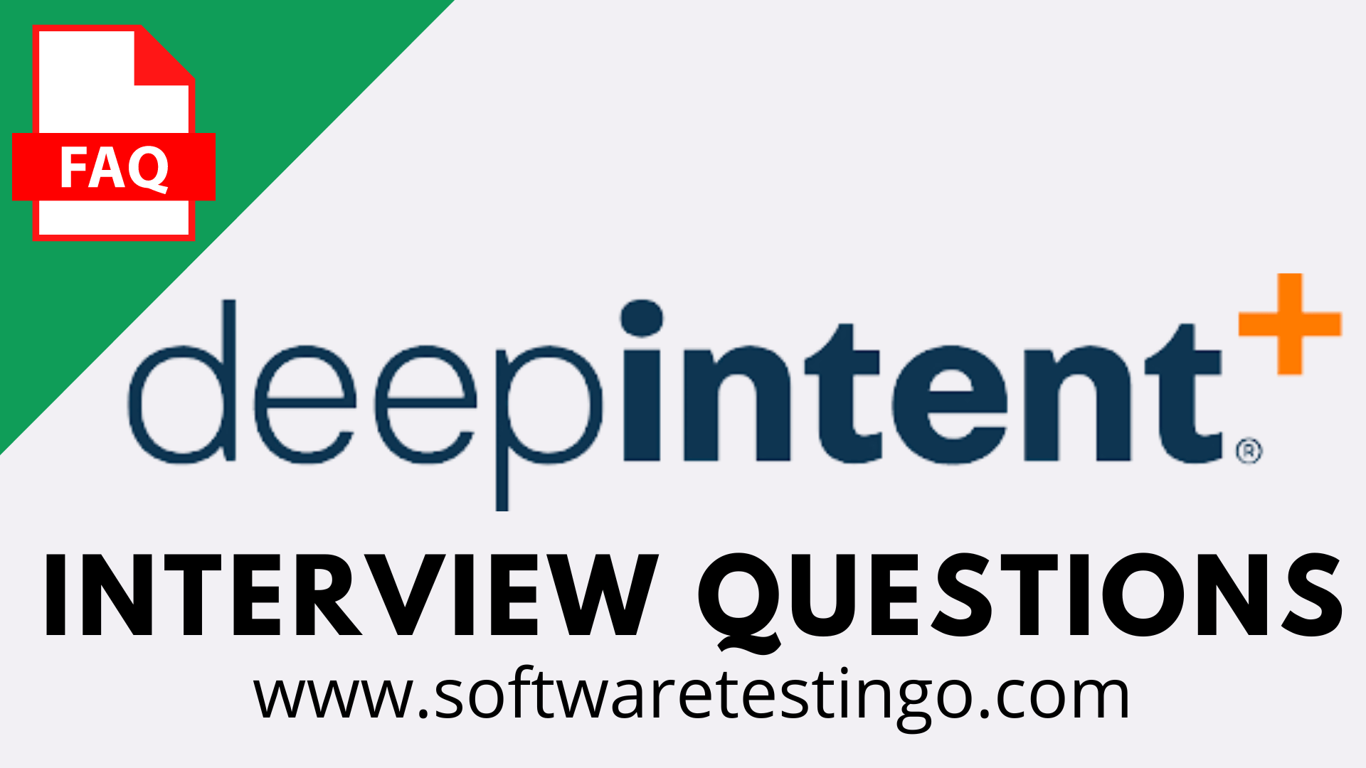 DeepIntent Interview Questions