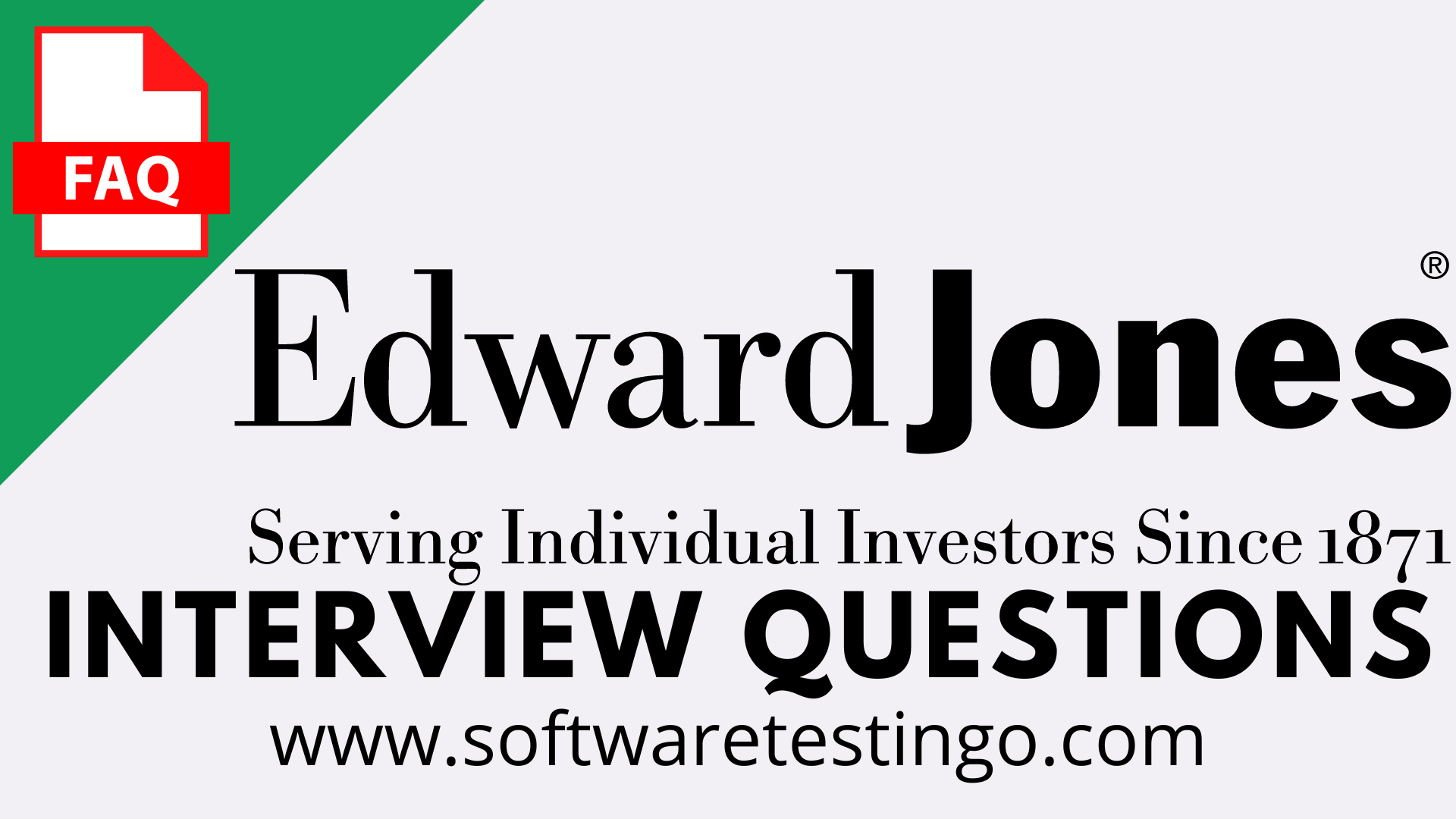 Edward Jones Interview Questions