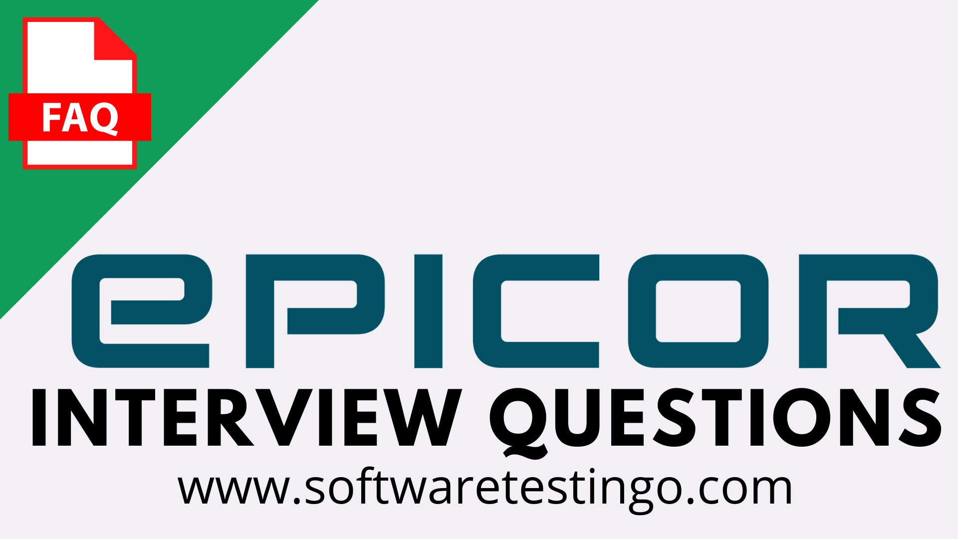 Epicor Software Interview Questions