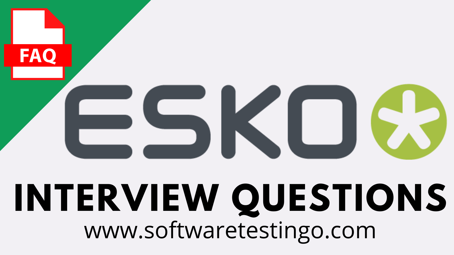 Esko Interview Questions