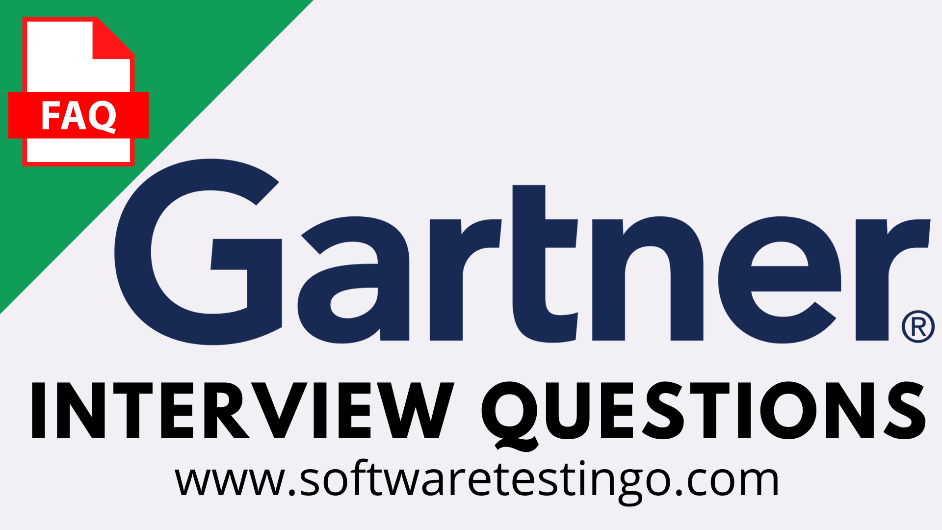 Gartner Interview Questions