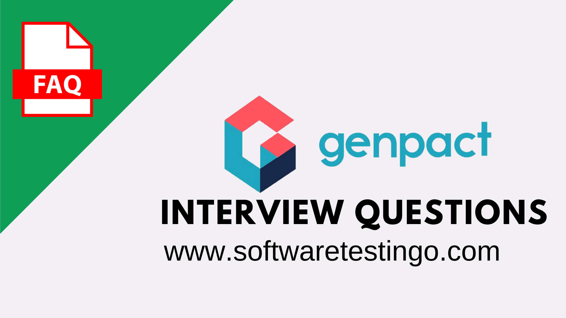 Genpact Bangalore Hyderabad Noida Interview Questions 2023