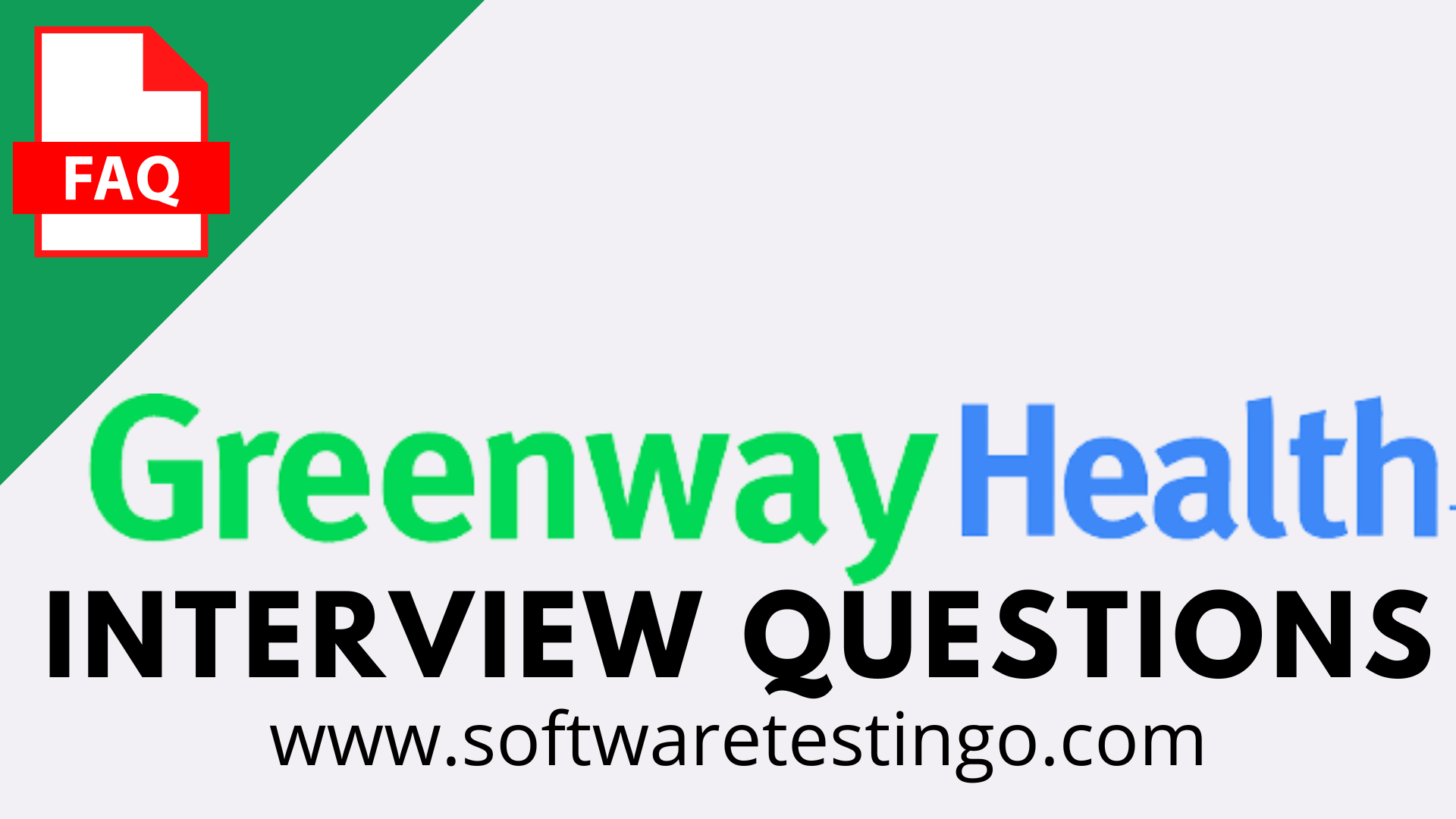 Greenway Health Interview Questions