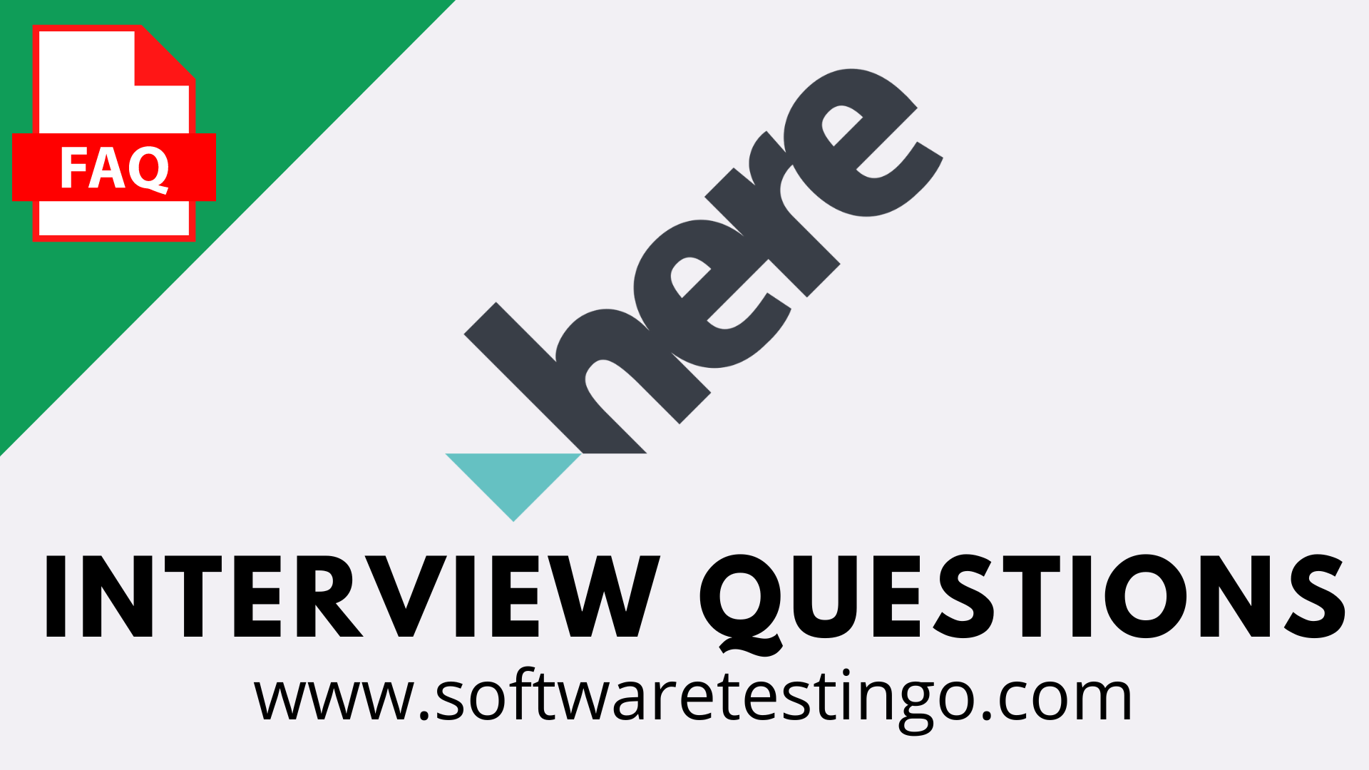 HERE Technologies Interview Questions