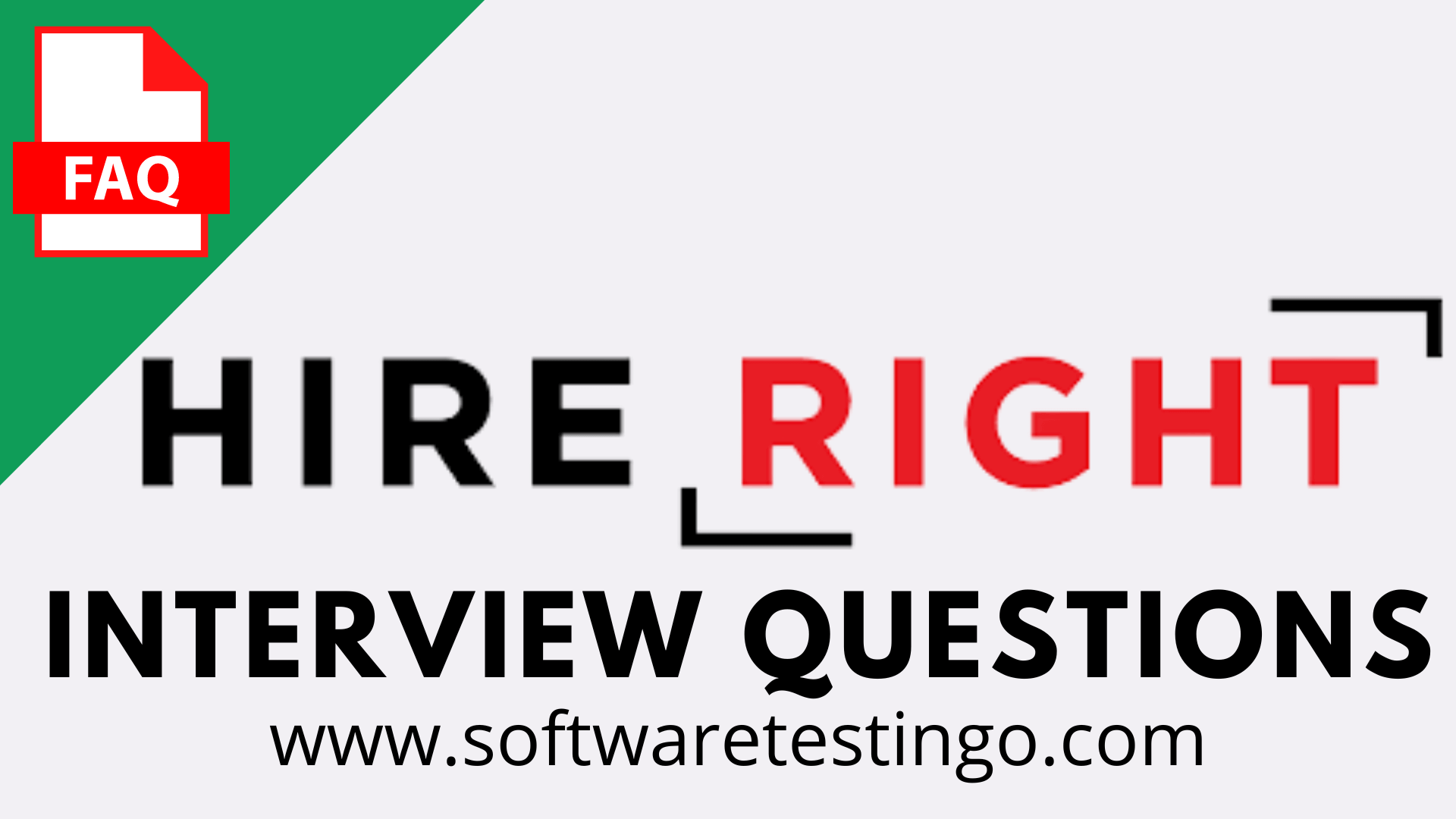 HireRight Interview Questions