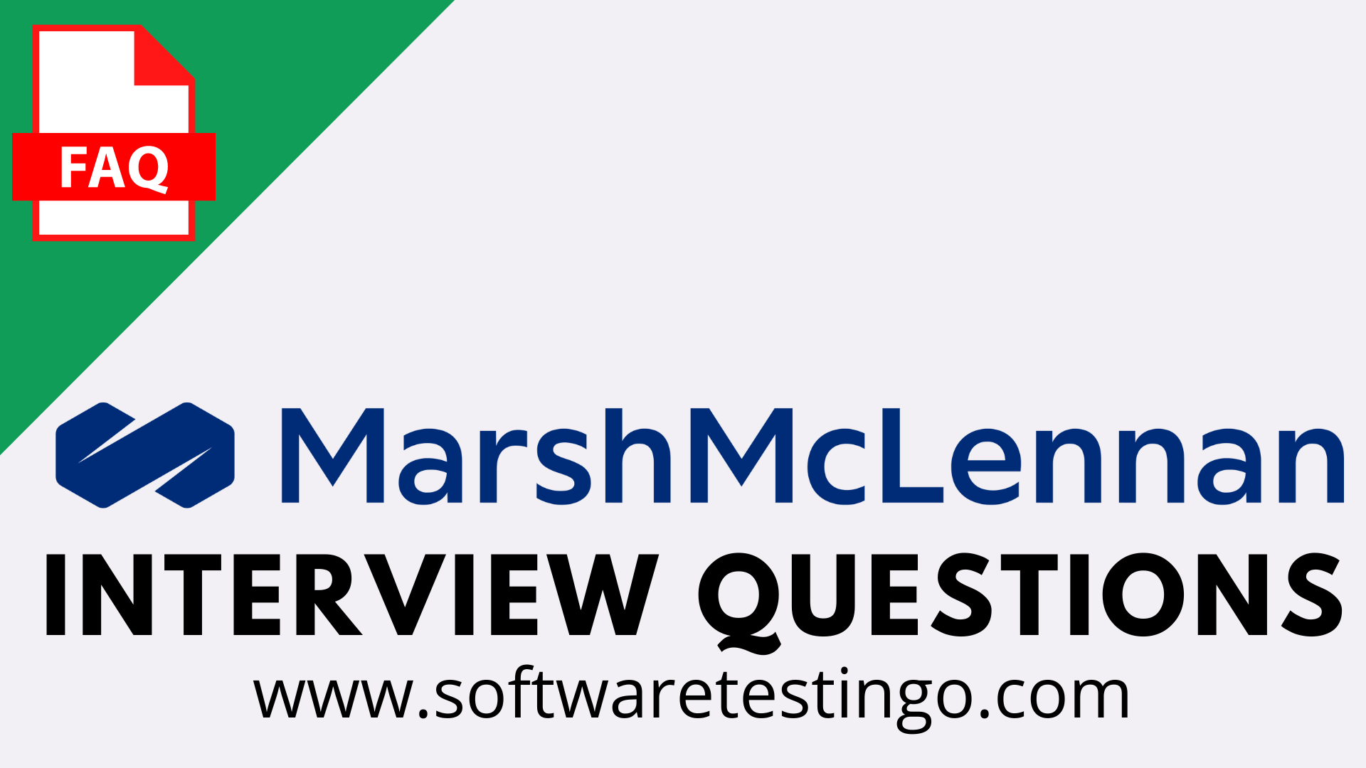 marsh interview questions