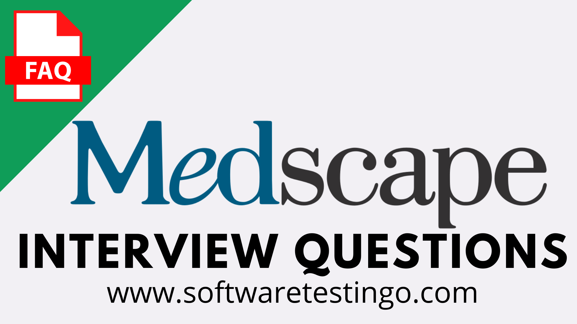 Medscape Interview Questions