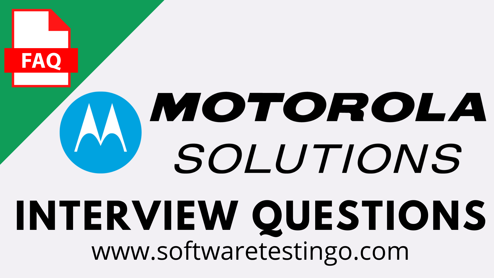 Motorola Solutions Interview Questions