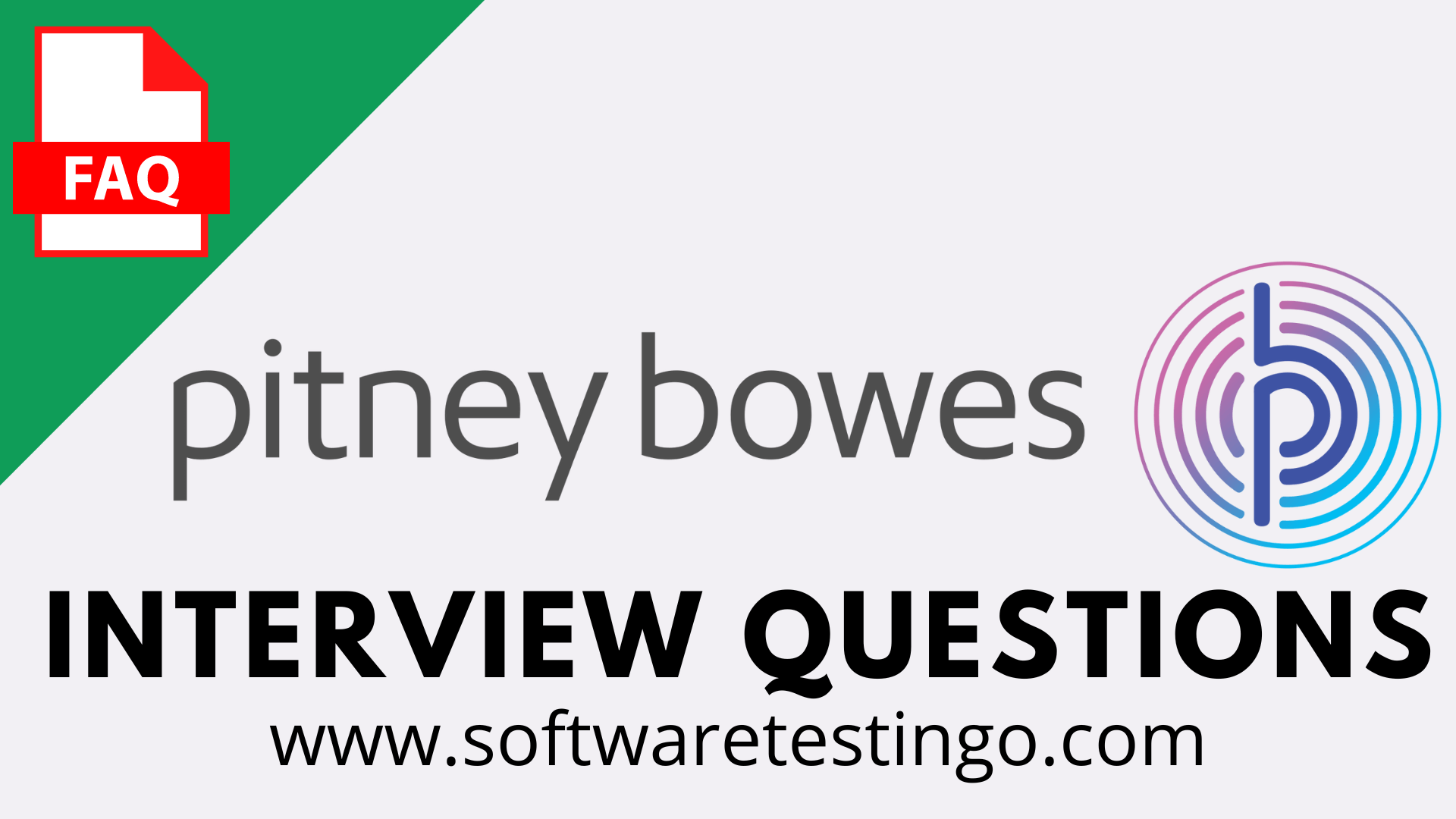 Pitney Bowes Interview Questions
