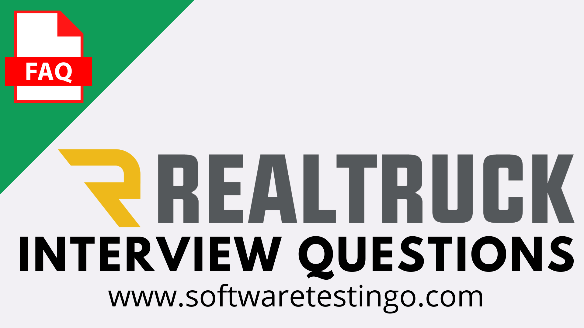 RealTruck Interview Questions