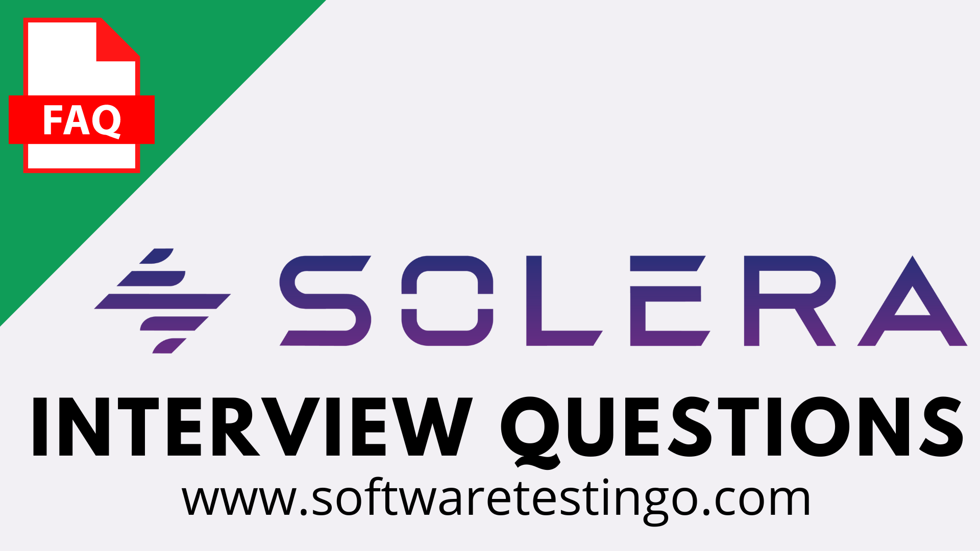 Solera Interview Questions