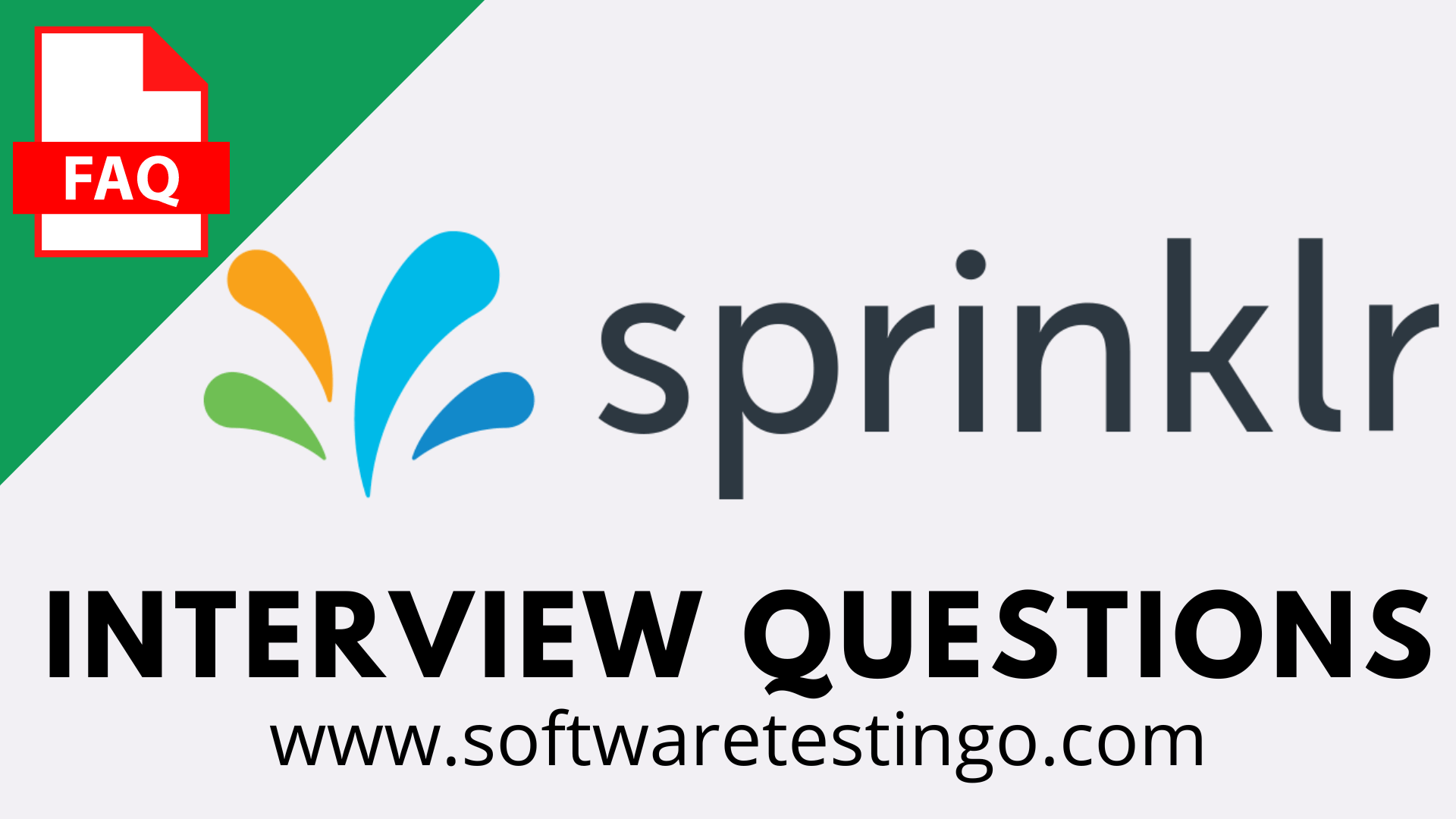 Sprinklr Interview Questions