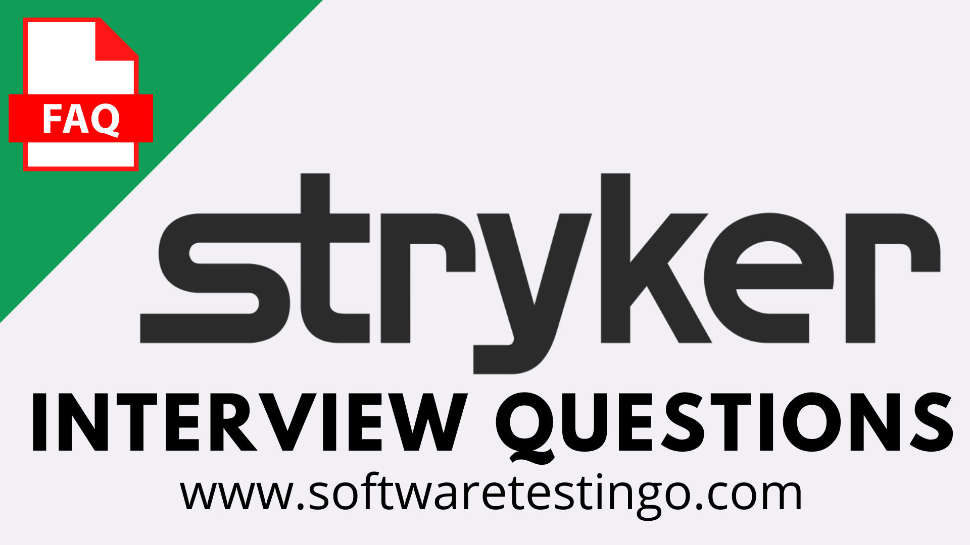 Stryker Corporation Interview Questions