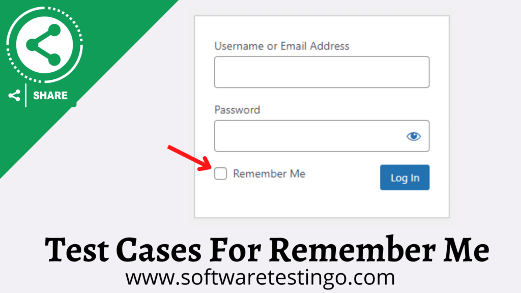 Test Cases For Remember Me Checkbox
