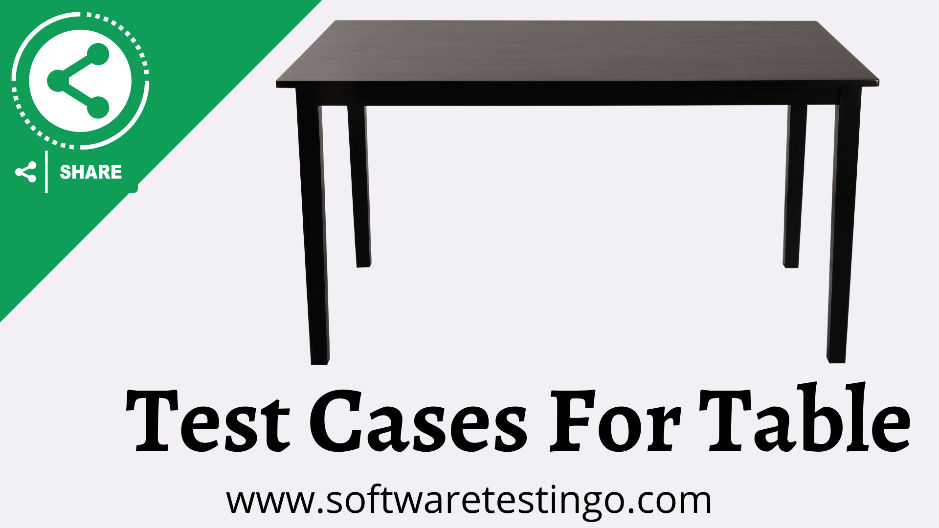 Test Cases For Table