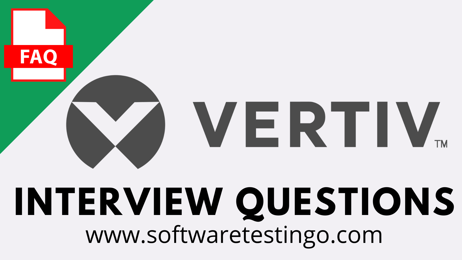 Vertiv Interview Questions