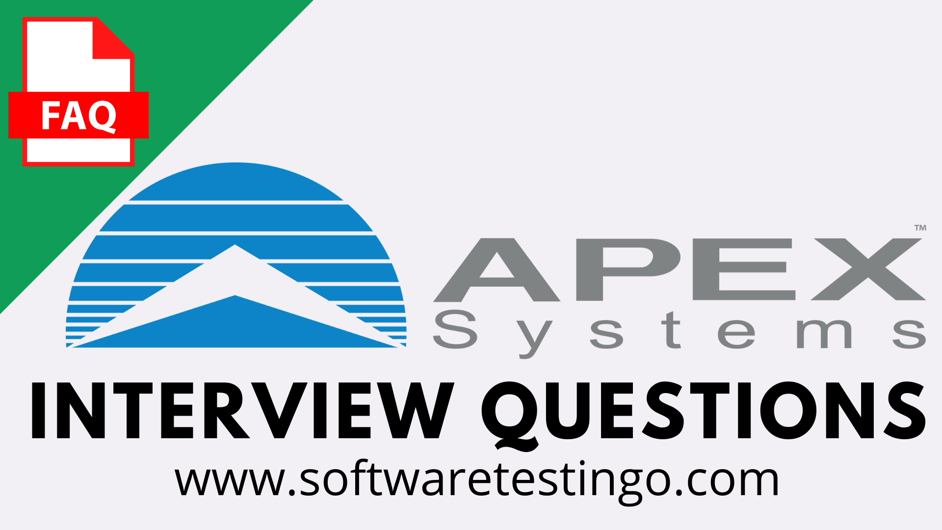 Apex Systems Interview Questions