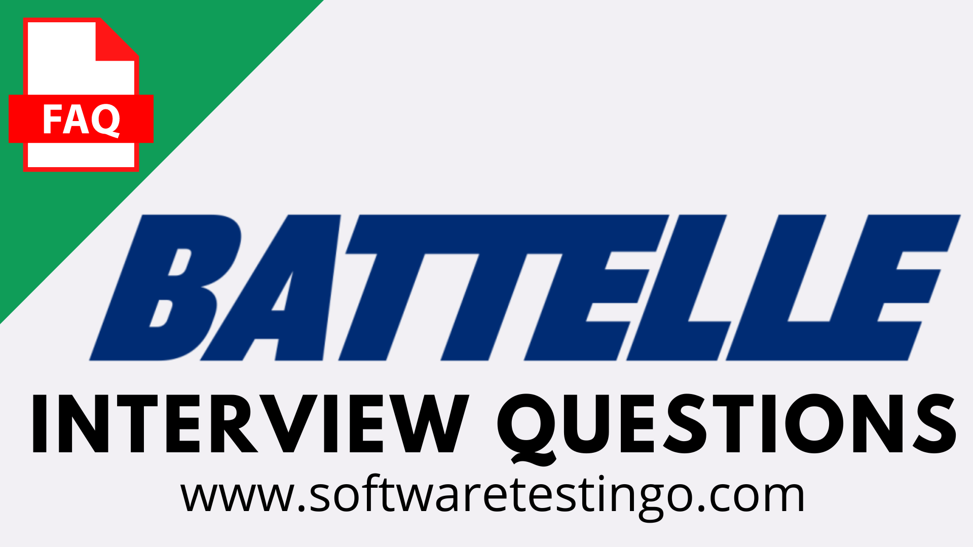 Battelle Interview Questions